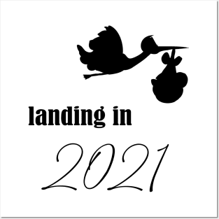 Landing in 2021 | Baby 2021 Posters and Art